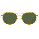 Linda Farrow Cradle C4 Oval Sunglasses