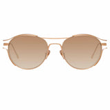 Linda Farrow Cradle C5 Oval Sunglasses