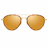 Linda Farrow Brodie C3 Aviator Sunglasses