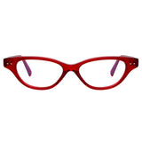 Alessandra Cat Eye Optical Frame in Red