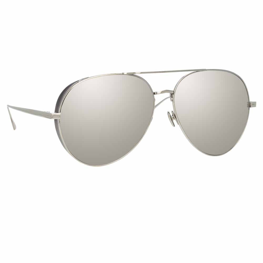 Newman Aviator Sunglasses in Yellow Gold frame by LINDA FARROW – LINDA  FARROW (U.S.)