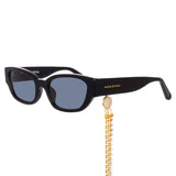 Magda Butrym Cat Eye Sunglasses in Black