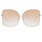 Matthew Williamson Lilac C2 Oversized Sunglasses