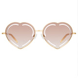 Matthew Williamson Petunia Sunglasses in Light Gold