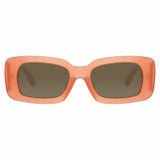 Dries Van Noten Square Sunglasses in Orange 137 C3