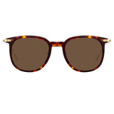 Linda Farrow Linear Stern C9 Square Sunglasses
