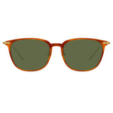Linda Farrow Linear Wright C11 Rectangular Sunglasses
