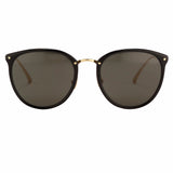 The Calthorpe | Men's Oval Sunglasses in Black Frame(C13)