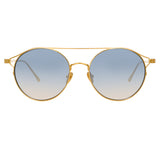 Linda Farrow Rayan C7 Oval Sunglasses